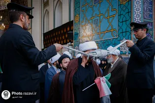 کاروان مبلغین اربعین، از حرم امام رئوف عازم کربلا شدند
