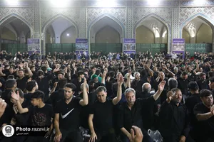 عزاداری هیأت&zwnj;های مذهبی مهاجرین افغانستانی در حرم مطهر رضوی