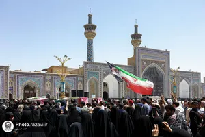 تشییع و تدفین شهدای حمله تروریستی رژیم صهیونیستی در حرم رضوی