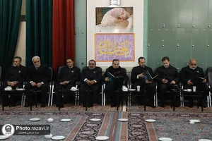 مجلس ترحیم همسر شهید برونسی در حرم مطهر رضوی