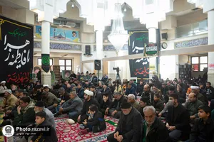 حضور تولیت آستان قدس رضوی در جمع عزاداران فاطمی بخش رضویه مشهد