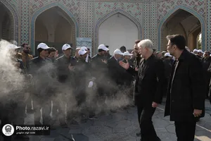 تشییع پیکر شهید شاهد شجاعی&zwnj;پور در حرم مطهر رضوی