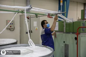 بازدید رئیس بنیاد بهره&zwnj;وری موقوفات آستان قدس رضوی از شرکت نخریسی و نساجی خسروی خراسان