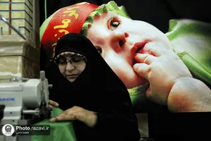 افتتاح کارگاه دوخت لباس شیرخوارگان حسینی