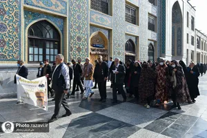 تشرف کاروان زیارت اولی بیماران خاص استان کرمان به حرم مطهر رضوی
