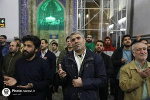 مراسم وداع معتکفین رجبیه در حرم مطهر رضوی
