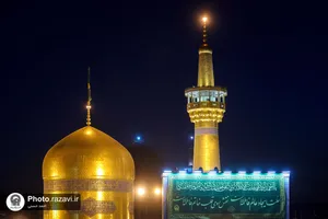 حال و هوای حرم مطهر رضوی در شب میلاد حضرت زهرا (س)