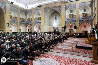 عزاداری روز شهادت امام کاظم علیه‌السلام در حرم مطهر رضوی