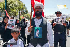 تشییع پیکر رهبر شهید انقلاب در مشهد مقدس-4
