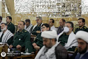 دیدار فرماندهان نواحی و حوز&zwnj;ه&zwnj;های بسیج با تولیت آستان قدس رضوی