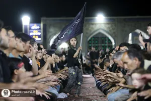 عزاداری هیأت&zwnj;های مذهبی مهاجرین افغانستانی در حرم مطهر رضوی