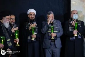 آیین خطبه خوانی شب شهادت امام رضا علیه السلام در حرم مطهر رضوی - 3