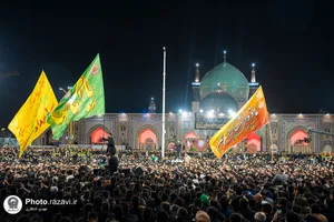 مراسم عزاداری شام غریبان حضرت رسول(ص) و امام حسن مجتبی(ع) در حرم مطهر رضوی
