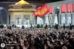 مراسم شام غریبان امام حسین(علیه&zwnj;السلام) در حرم مطهر رضوی