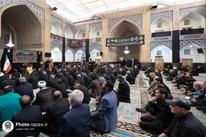 عزاداری حضرت اباعبدالله الحسین(ع) با حضور تولیت آستان قدس رضوی