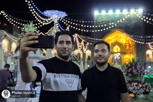 حال و هوای حرم مطهر رضوی در شب عید غدیر