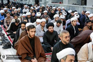 حضور آیت&zwnj;الله&zwnj;العظمی سبحانی در مدرسه دارالعلم