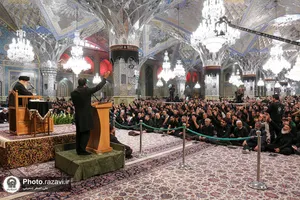مقتل خوانی روز عاشورا در حرم مطهر رضوی