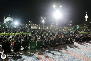 مراسم احیا شب نوزدهم ماه مبارک رمضان در حرم مطهر رضوی - 1