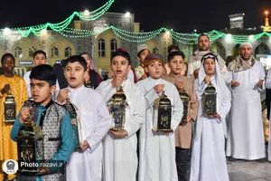 استقبال از ماه مبارک رمضان در حرم مطهر رضوی