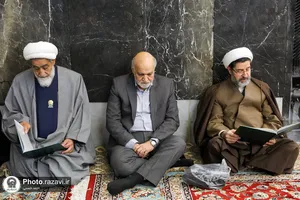 مراسم بزرگداشت مرحومه شریفی منش در حرم مطهر رضوی