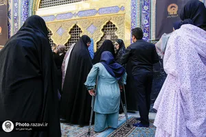 تشرف 160 زائر معلول به حرم مطهر رضوی