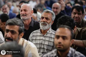 وداع با پیکر فرمانده قرارگاه عملیاتی سجاد سراوان در حرم مطهر رضوی