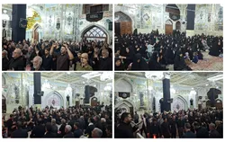 تأکید بر نقش ایمان و ولایت در قبولی اعمال در مراسم شب ششم محرم در آستان حضرت حسین بن موسی الکاظم (ع)