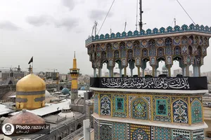 سیاه&zwnj;پوشی حرم مطهر رضوی به مناسبت شهادت حضرت علی(علیه&zwnj;السلام)