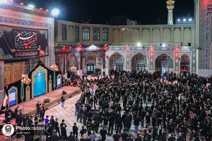 عزاداری سنتی شب دهم محرم در &laquo;حسینیه حرم&raquo;