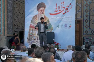 غبارروبی مزار شهدای مدفون در آرامگاه خواجه ربیع مشهد
