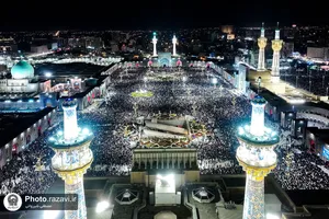 مراسم احیا شب بیست و یکم ماه مبارک رمضان در حرم مطهر رضوی-1