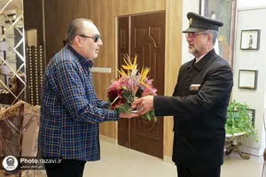 دیدار خدام حرم مطهر رضوی با جانبازان