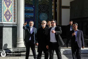 بازدید علی لاریجانی از فعالیت&zwnj;های عمرانی حرم مطهر رضوی