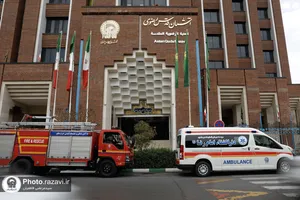 مانور عملياتي تخليه امن اضطراري ساختمان اداري ثامن