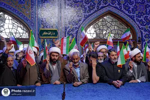 تشرف روحانیون نيروی زمینی سپاه پاسداران انقلاب اسلامی به حرم مطهر رضوی
