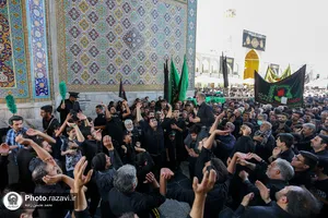 عزاداری شهادت امام رضا علیه السلام در حرم مطهر رضوی