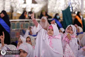 جشن تکلیف دختران تازه مکلف شده در حرم مطهر رضوی