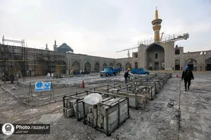 بازدید پرسنل حراست سازمان مرکزی از پروژه&zwnj;های عمرانی حرم مطهر رضوی