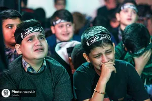مراسم تشییع پیکر شهید گمنام دفاع مقدس در دبیرستان پسرانه واحد 3 امام رضا(علیه&zwnj;السلام)