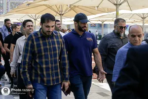 تشرف تیم ملی کشتی بزرگسالان به حرم مطهر