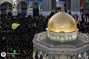 اجتماع همبستگی با جبهه مقاومت فلسطین در حرم مطهر رضوی