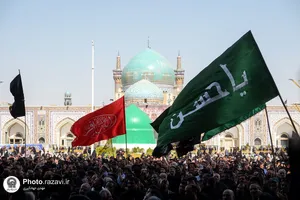 اجتماع عظیم عزاداران امام رضا علیه السلام در حرم مطهر رضوی