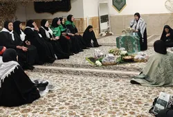 بانوان آذربایجانی از حریم رضوی، راهی طریق‌الحسین(ع) شدند