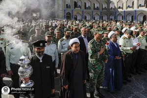 تشرف فرماندهان و پرسنل فراجا به حرم مطهر رضوی