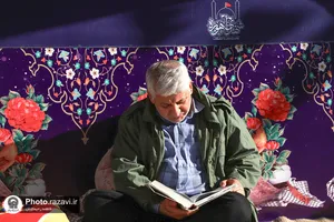 حضور خدام حرم مطهر رضوی در مزار شهدای هویزه