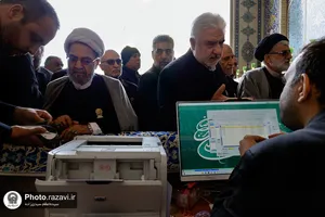 حضور خدام حرم مطهر رضوی در ویژه برنامه لبنان در پناه امام رئوف