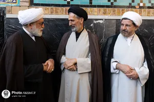 مراسم ترحیم مرحوم سید جواد حجازی در حرم مطهر رضوی