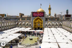 سیاهپوشی حرم مطهر رضوی بمناسبت فرا رسیدن ماه محرم