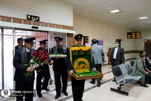 حضور خدام حرم مطهر رضوی در بیمارستان امید